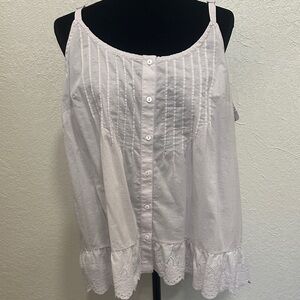 Soft Surroundings Light Lavender Cotton Camisole 3X